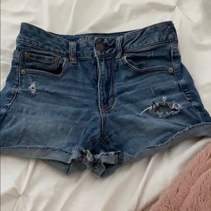 American Eagle super super stretch denim shorts